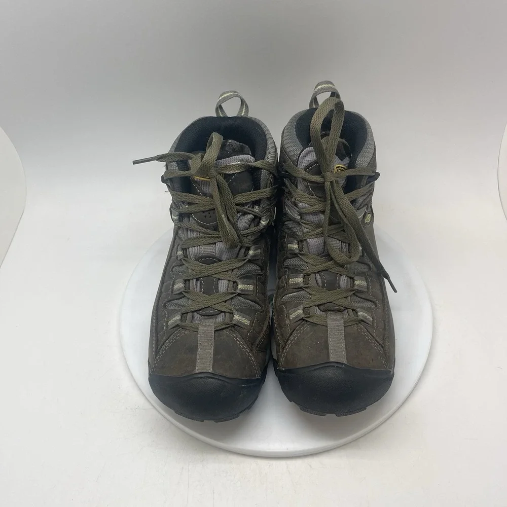 Keen Boots Womens 9.5 Targhee II Mid 1014997 Waterproof Hiking Trail Brown Shoes